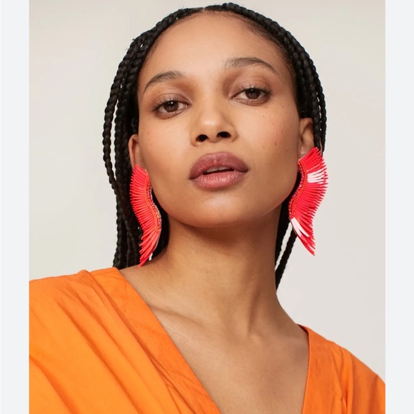 Mignonne Gavigan Jewelry - Mignonne Gavigan Orange and Magenta Madeline Earrings